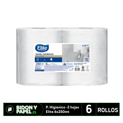 P. Higienico Elite 6x250mt - 2hojas