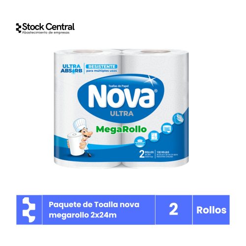 Toalla Nova 2x24MT Ultra Mega Rollo