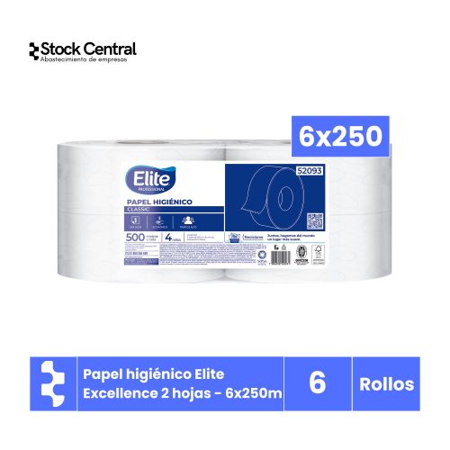 P. Higiénico Elite 2 Hojas - 6x250mt