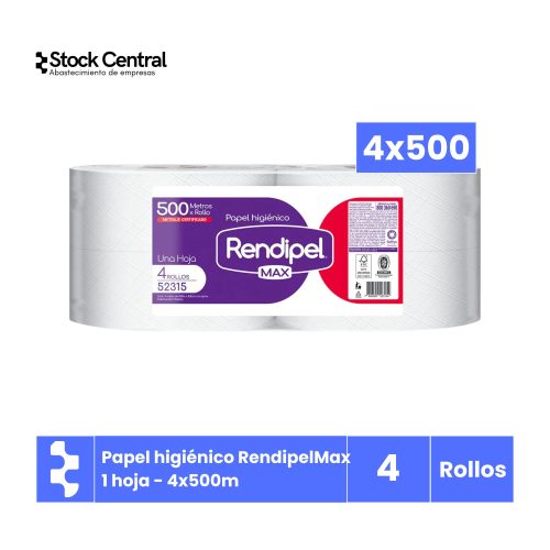 P. Higiénico RendipelMax - 4x500mt