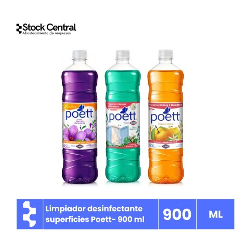 Limpiador desinfectante de superficies - Poett - 900 ml