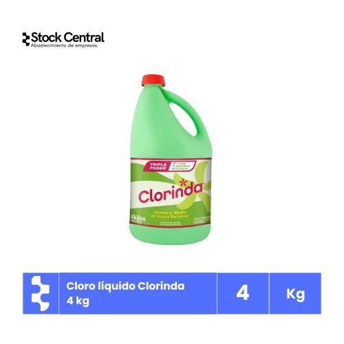 Cloro líquido - Clorinda - 4 Kg