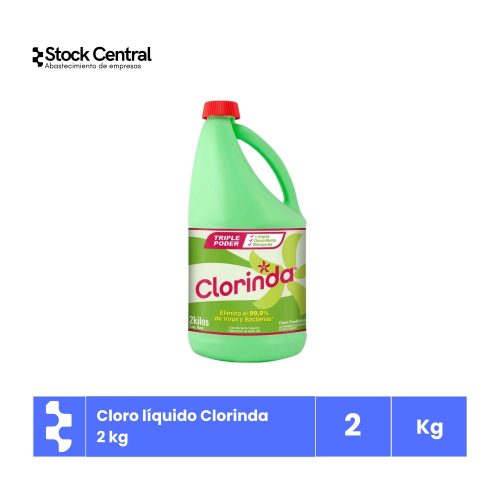 Cloro líquido - Clorinda - 2 Kg