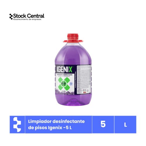 Limpiador Desinfectante de Pisos Igenix - 5 L