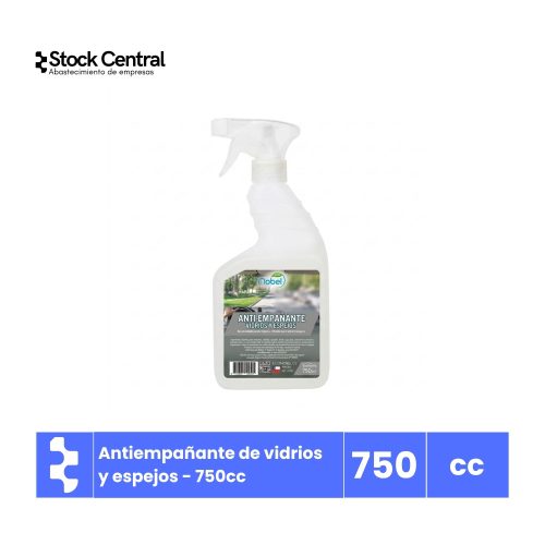 Antiempañante de vidrios y espejos - Nobel - 750 ml