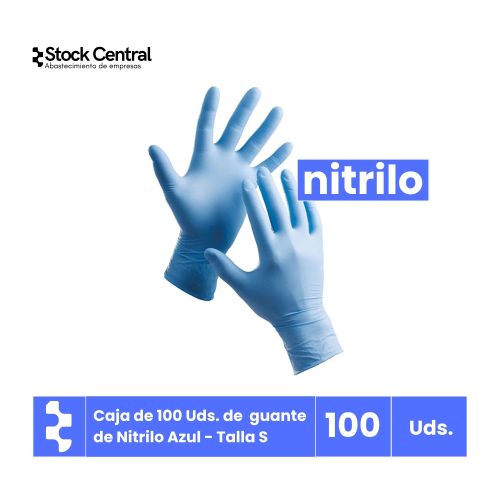Guante de Nitrilo - Azul - 100 uds.