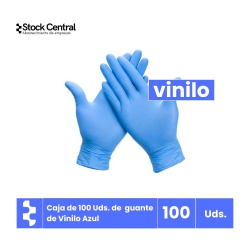 Guante de Vinilo - Azul - 100 Uds.