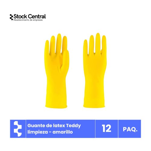 Guante de Latex Amarillo - Teddy