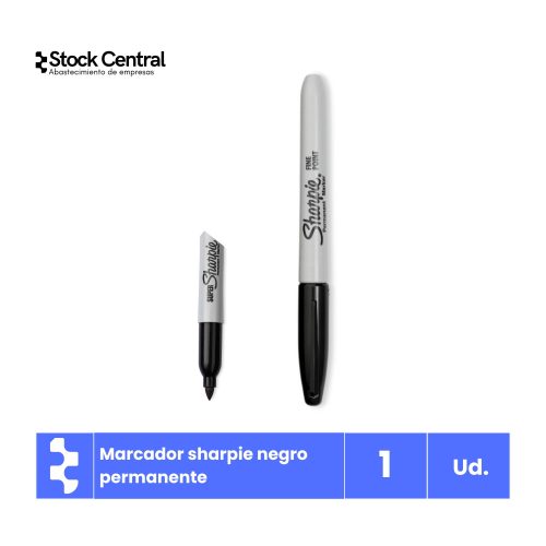 Marcador sharpie negro permanente