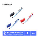 Marcadores de pizarra 741 Pelikan - Negro_Azul_Rojo