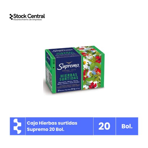 Surtido de Hierbas - Té Supremo - 20 bolsas