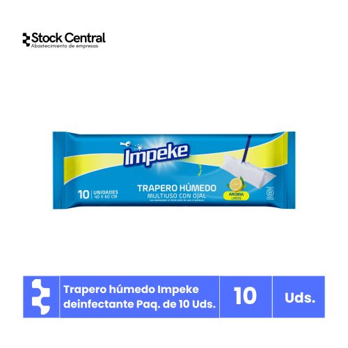 Trapero húmedo desinfectante - Impeke - Paquete de 10 unidades