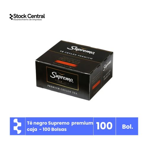 Té Negro Premium - Supremo - 100 Bolsas