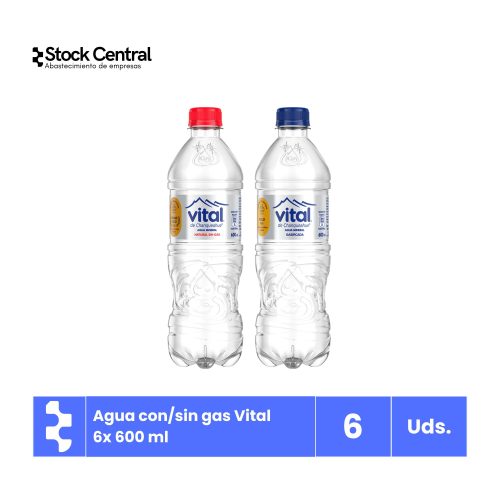 Agua Con/sin gas - Vital- 6x 600ml