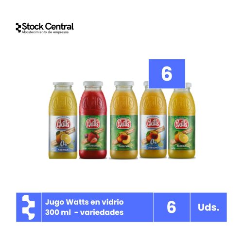 Jugo - Watts - Vidrio - 300 ml - Variedades