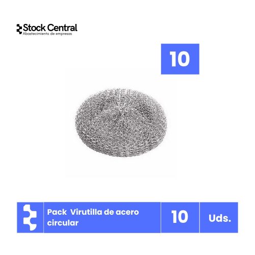 Pack virutilla de acero circular - 10 unidades